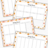 Fall Weekly Planner (Monday & Sunday Start)
